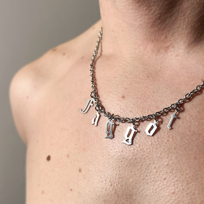 Faggot stainless steel gay necklace