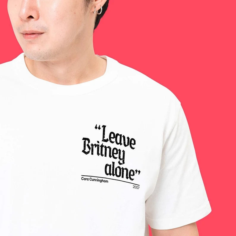 Leave Britney Alone glitter T-shirt