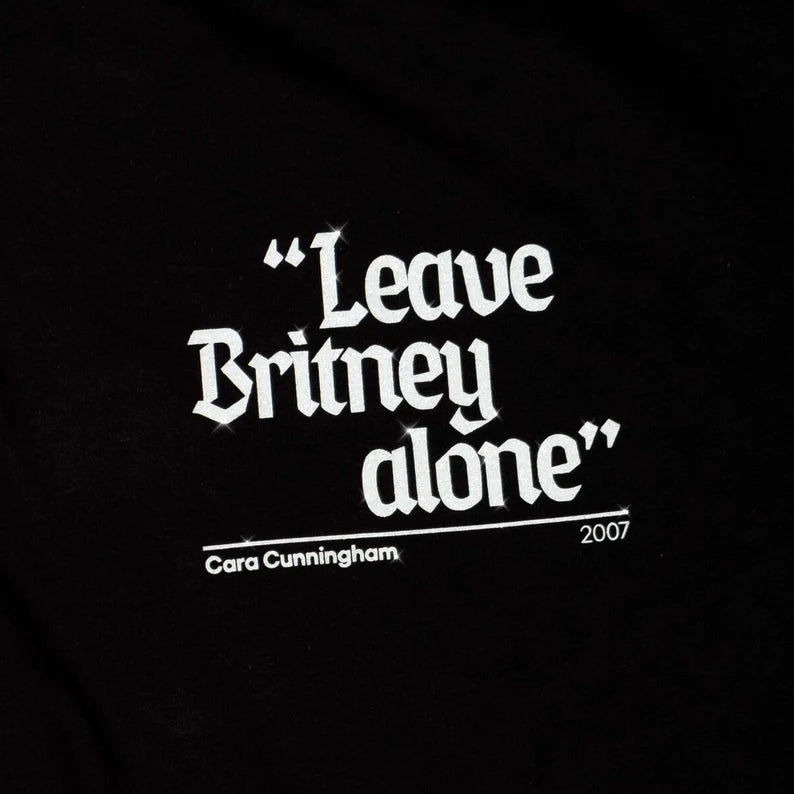 Leave Britney Alone glitter T-shirt